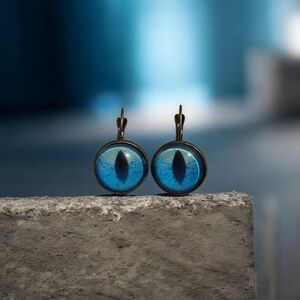 Dragon eye dangle earrings